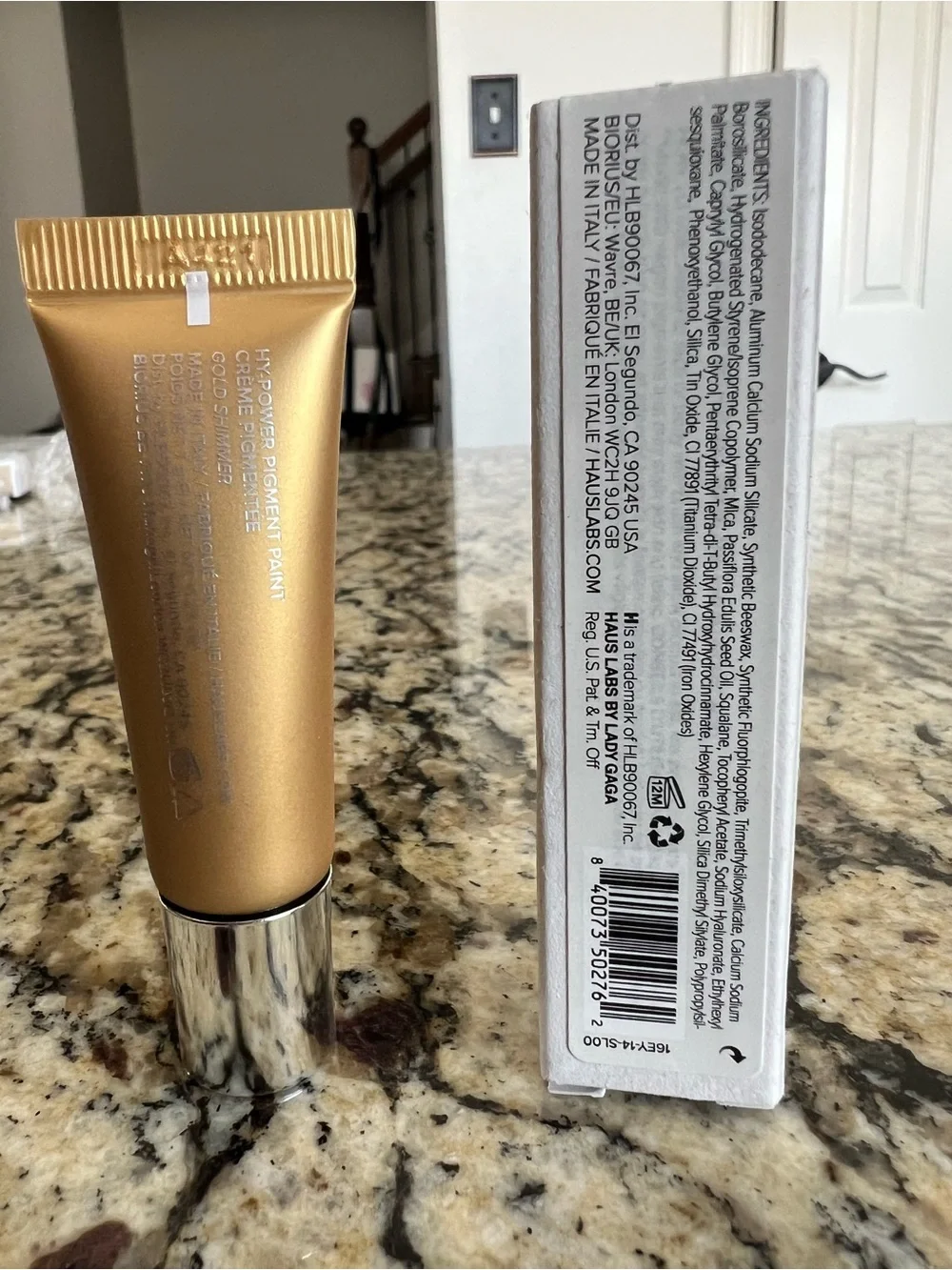 Haus Labs By Lady Gaga Hy-Power Pigment Paint Creme in Gold Shimmer - New